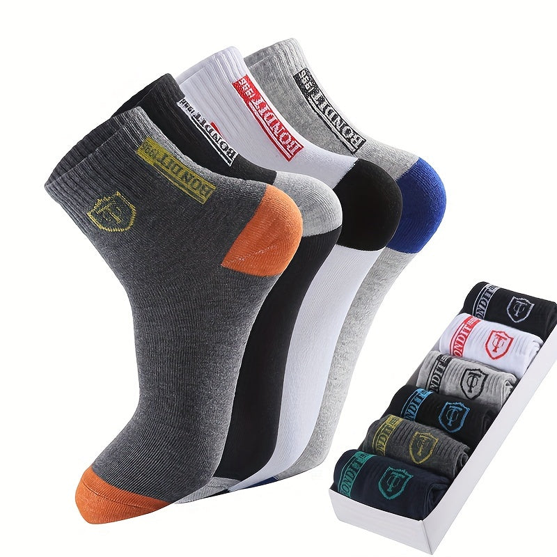 6pcs LIJIE Men's Breathable Crew Socks