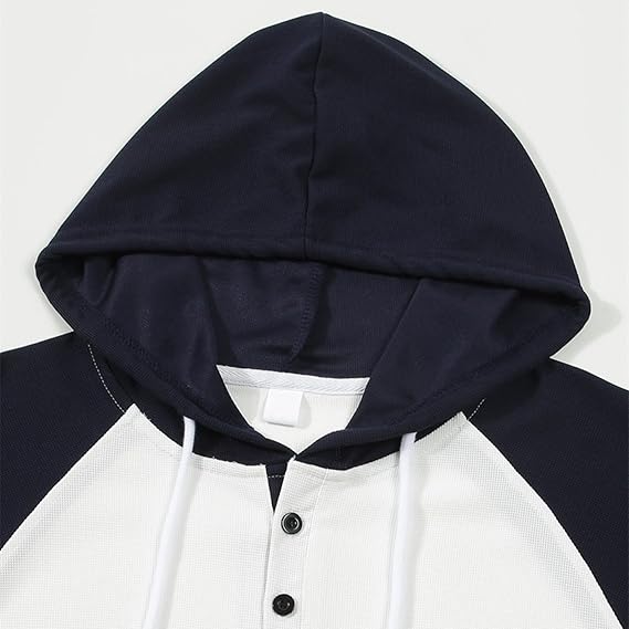 Men's 2024 Cotton Hoodie — Long Sleeve, Quick-Dry, Loose Fit, Casual Workout Pullover