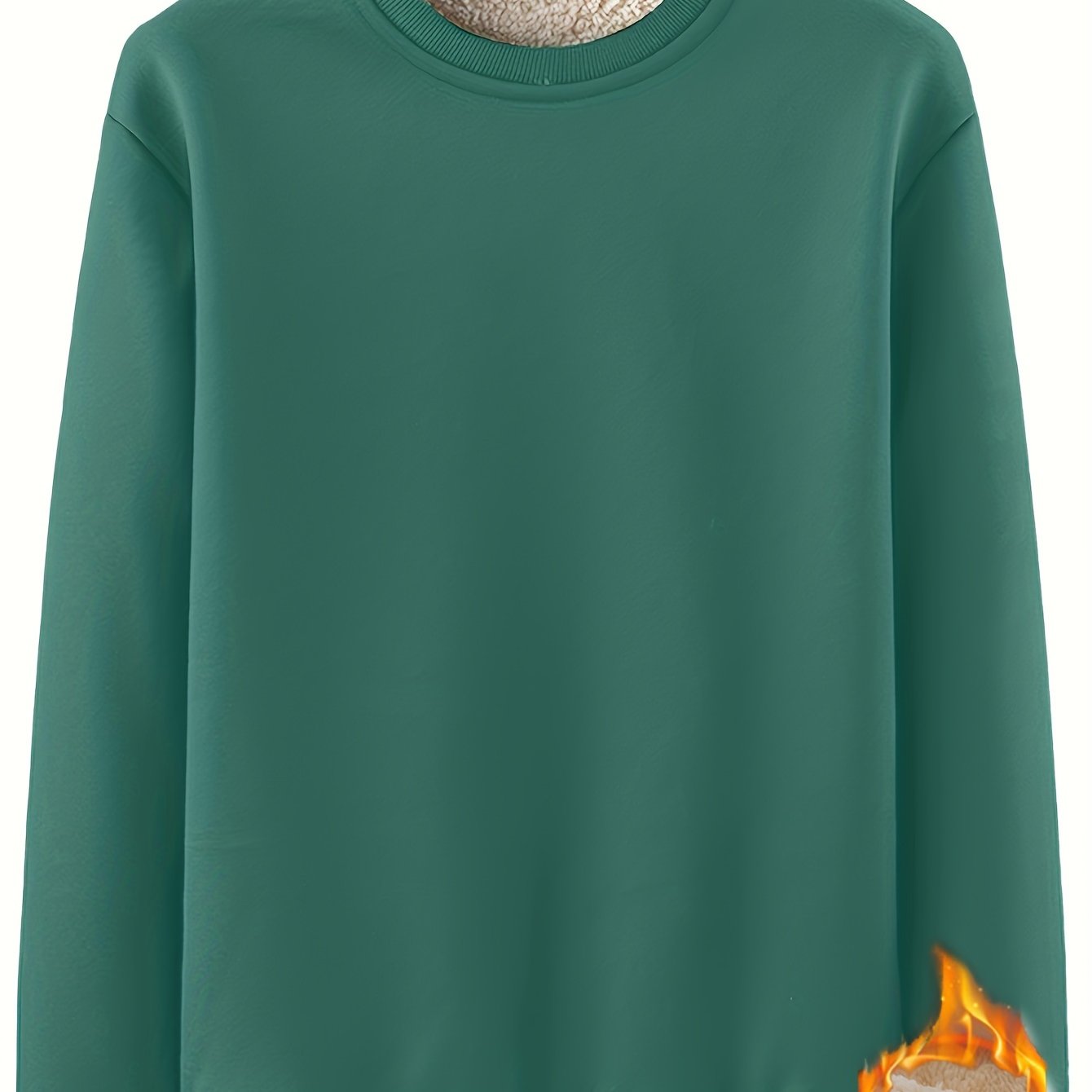 New Men's Casual Fashionable Solid Color Crew Neck Sweatshirts For Autumn And Winter