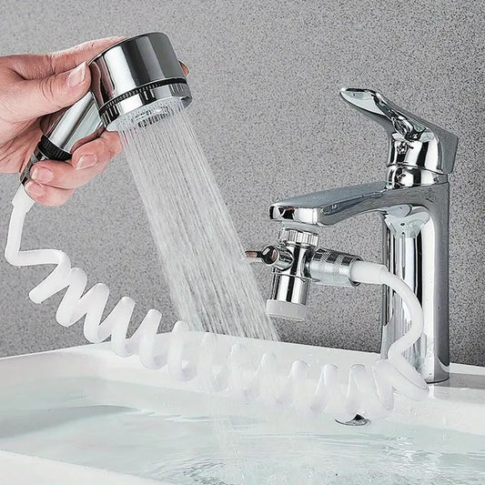Flexible Shower Head & Faucet Nozzle – Hair Wash & Toilet Spray Attachment