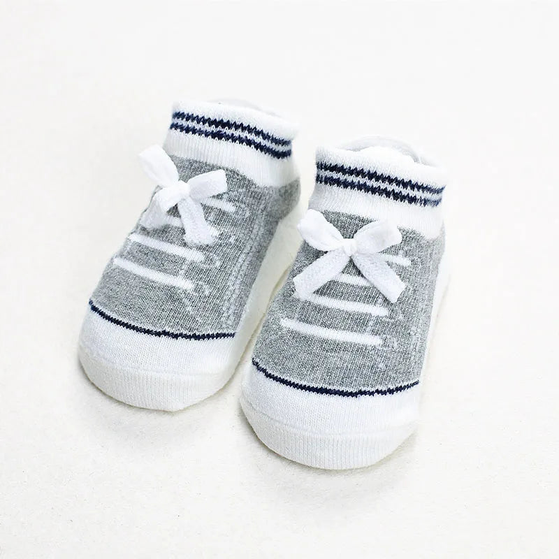 Summer/Autumn Cotton Baby Socks – Anti-Slip for Newborn Boys & Girls
