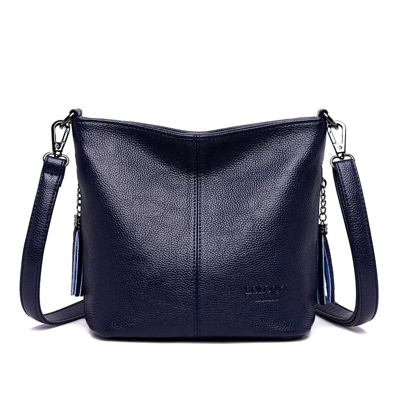 Women’s Leather Crossbody Shoulder Bag – Luxury Tote Handbag