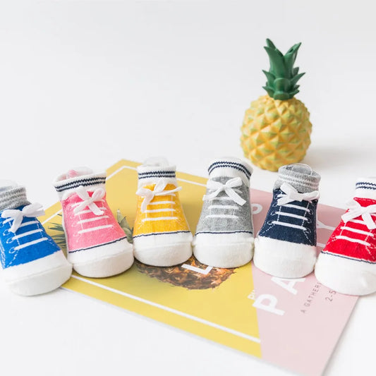 Summer/Autumn Cotton Baby Socks – Anti-Slip for Newborn Boys & Girls