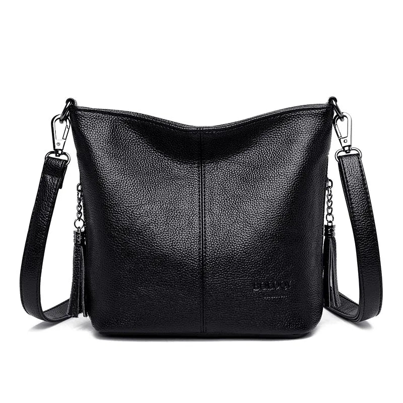 Women’s Leather Crossbody Shoulder Bag – Luxury Tote Handbag