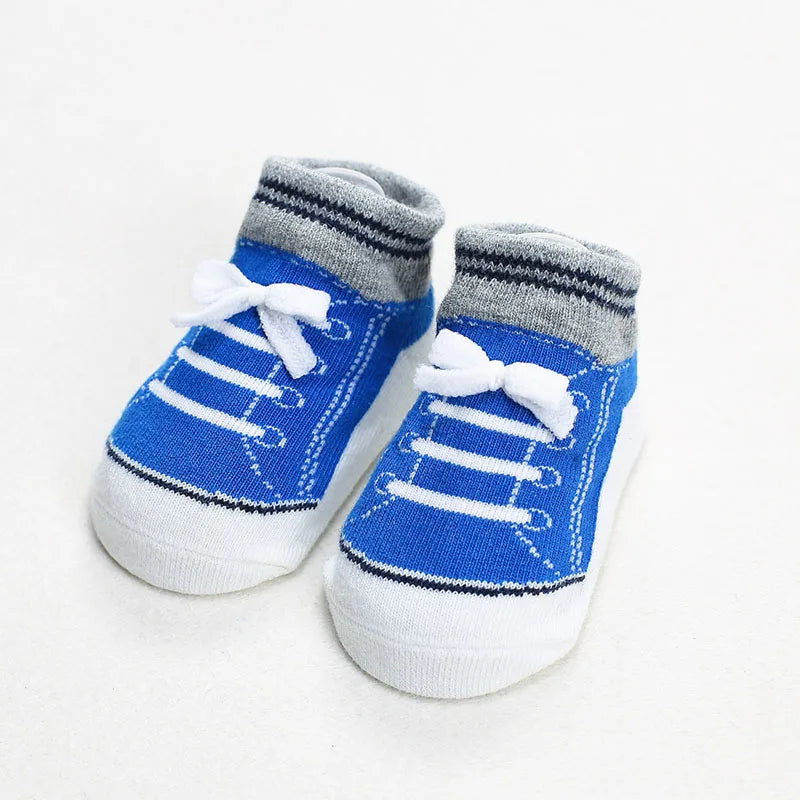 Summer/Autumn Cotton Baby Socks – Anti-Slip for Newborn Boys & Girls