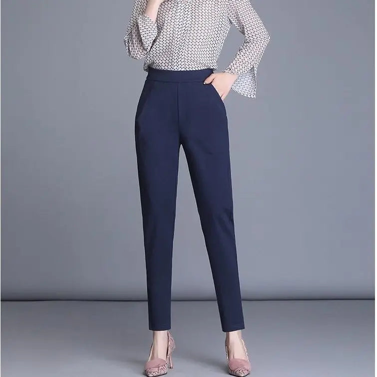 Women’s High-Waist Casual Straight Pants