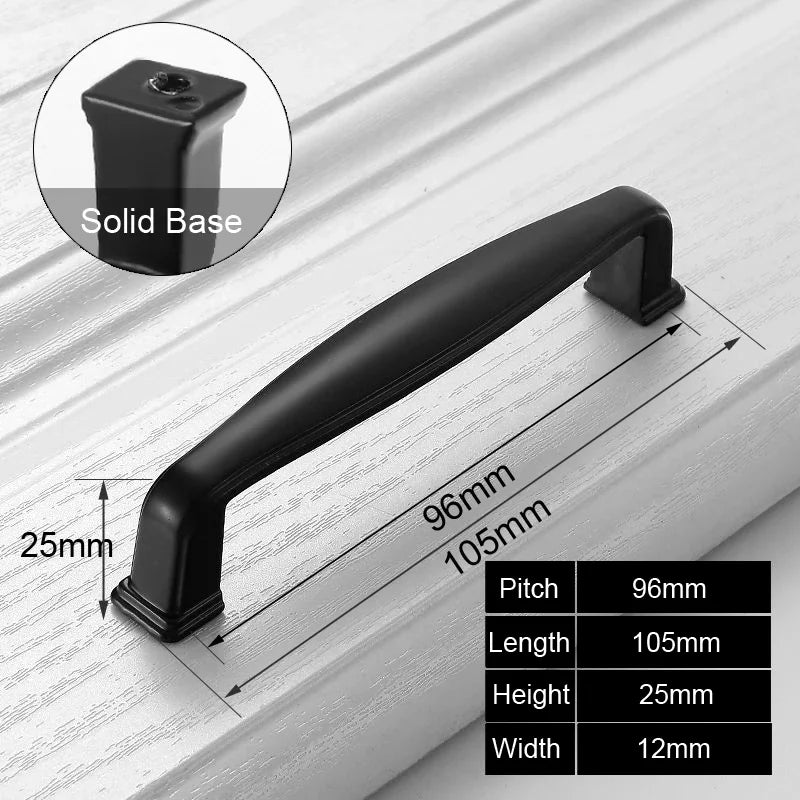 Black Cabinet Handles & Knobs – Modern Drawer Pulls, Cupboard & Kitchen Furniture Hardware