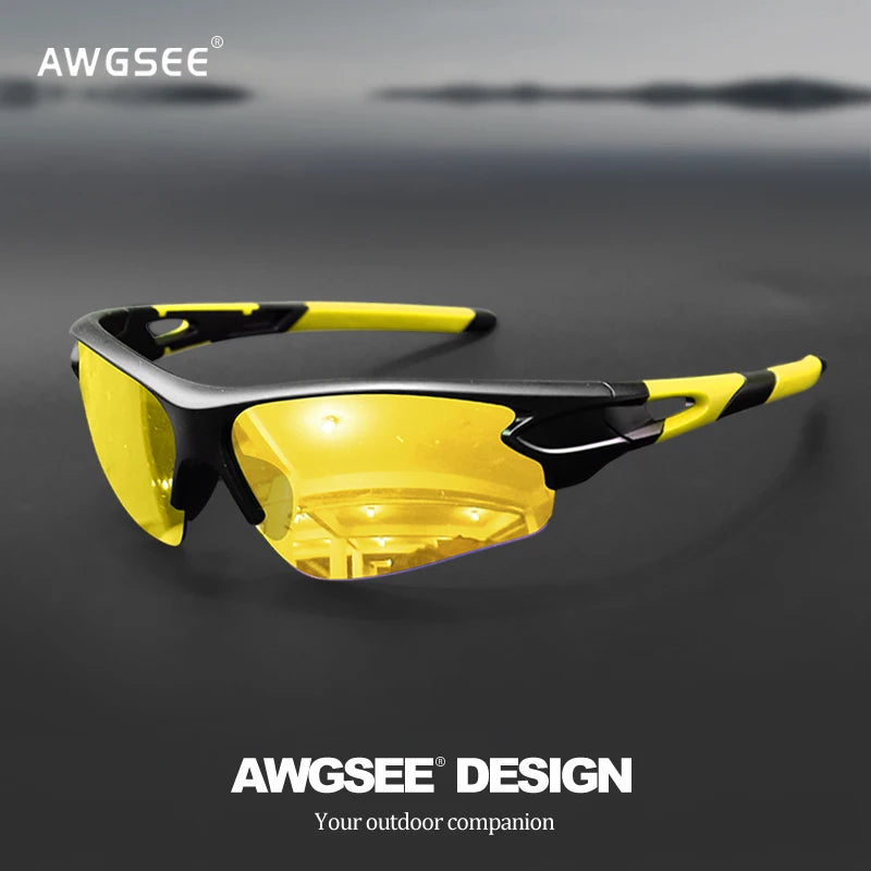 Unisex Sports Sunglasses – Semi-Rimless