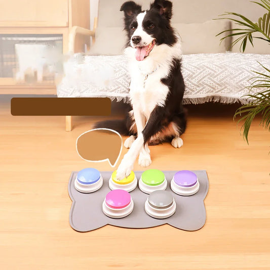 Pet Training Voice Button — Recordable Talking Buzzer Toy for Dogs & Interactive Communication