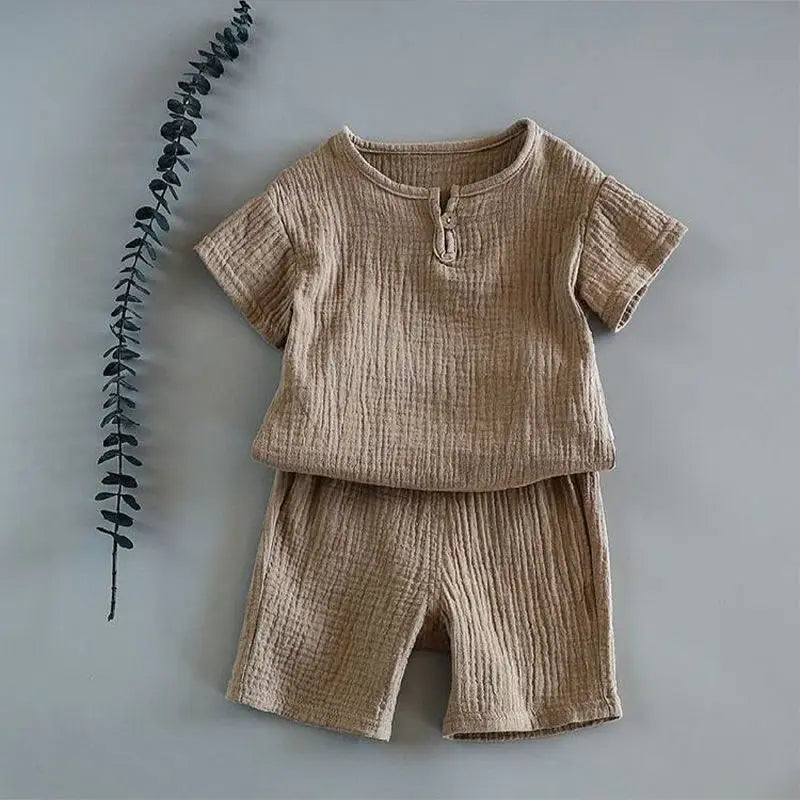 2PCS Baby Girl Clothes Set Summer Kids Outfits Cotton Pajama Suit Toddler Infant Boys Girls Clothing