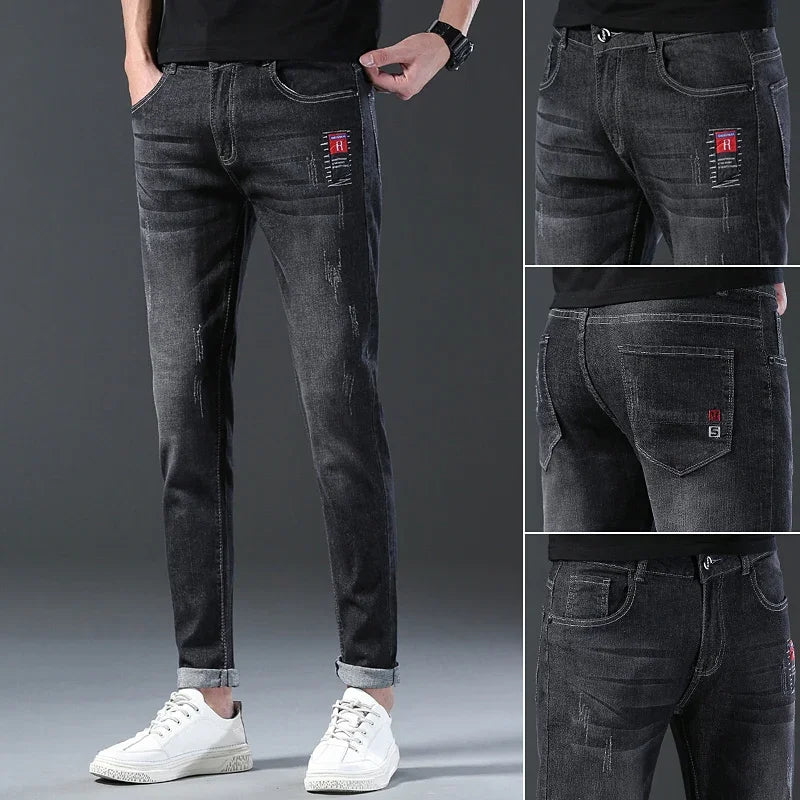 Men's Slim-Fit Stretch Denim Pants – Stylish & Comfy