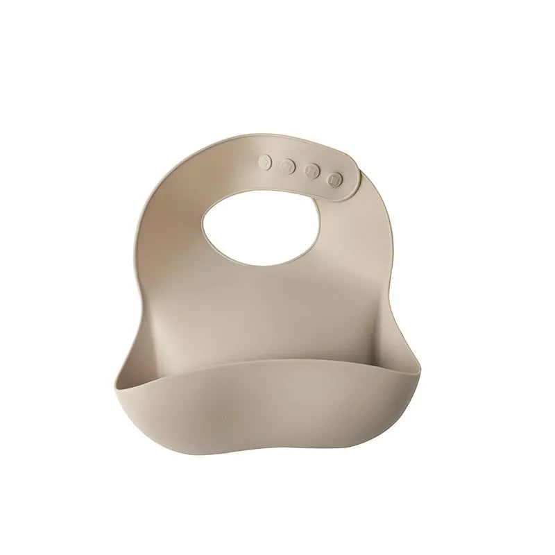 Baby Silicone Bib – Waterproof, Soft, Adjustable Feeding Bib for Toddlers, Boys & Girls