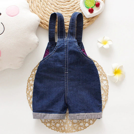 IENENS Summer Baby Kids Denim Overalls Jumper Pants Shorts Playsuit Toddler Infant Boys Girls Clothing Trousers