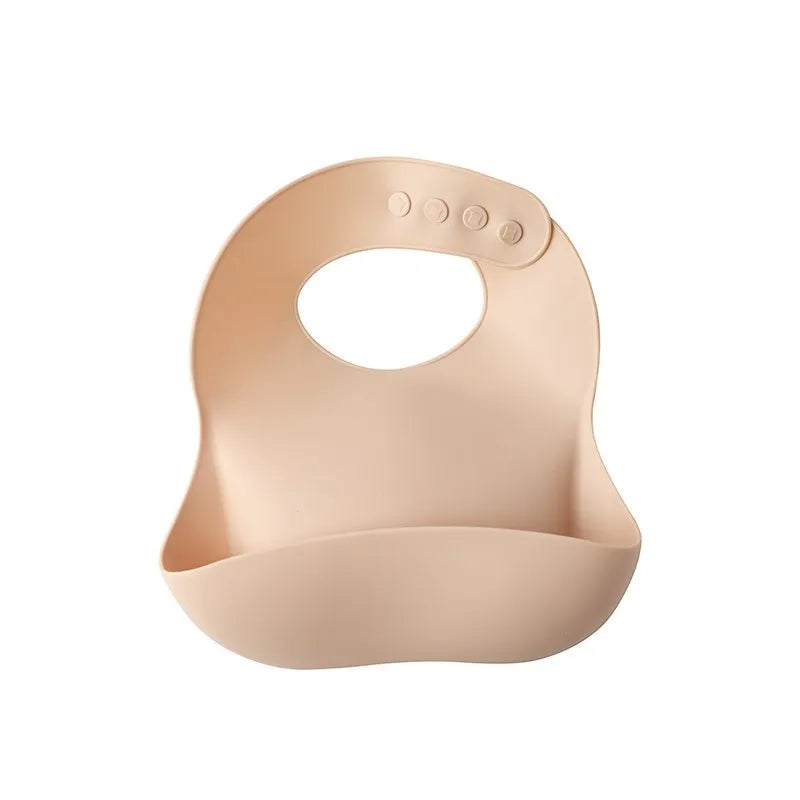 Baby Silicone Bib – Waterproof, Soft, Adjustable Feeding Bib for Toddlers, Boys & Girls