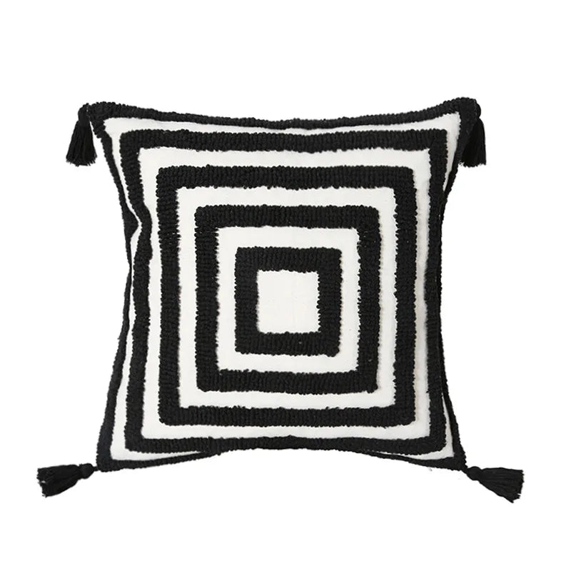 Cotton Embroidered Pillow Cover – Sofa/Home Decor