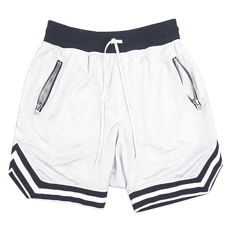 Men's Quick-Dry Sports Shorts – Breathable, Zipper Pockets, Drawstring, Loose Fit