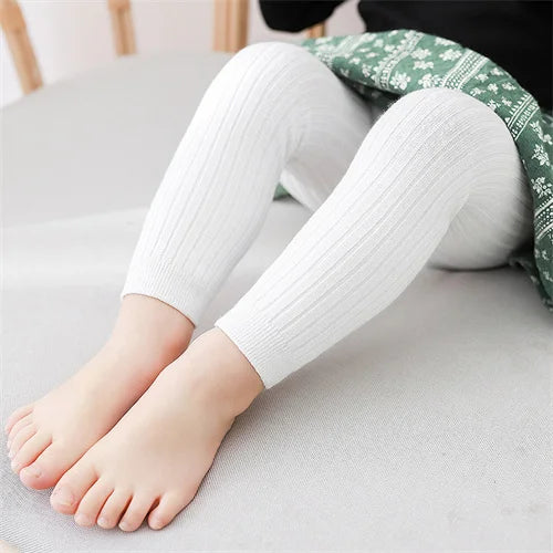 Baby Boys Girls Cotton Knitted Tights – Solid Newborn & Toddler Pantyhose 0-3 Years