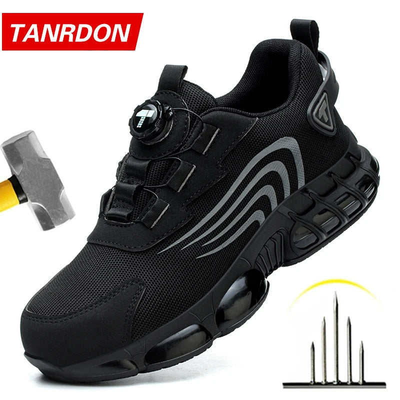 Men's Safety Work Shoes – Anti-Impact, Anti-Piercing, Stylish & Durable