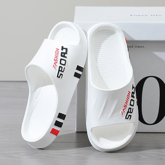 Men’s Summer Slippers – Soft Sole, Non-Slip Sport Style Sandals for Indoor, Outdoor, Beach & Home Use (Couple Wear)