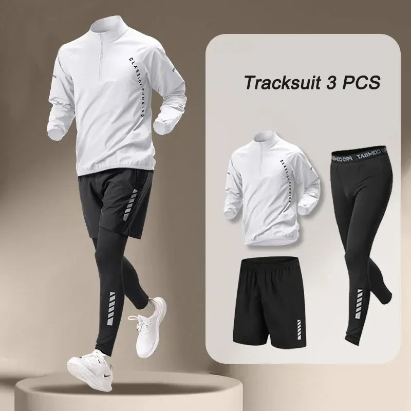 2025 Men's Quick-Dry Sports Set – Outdoor Running & Fitness Wear
