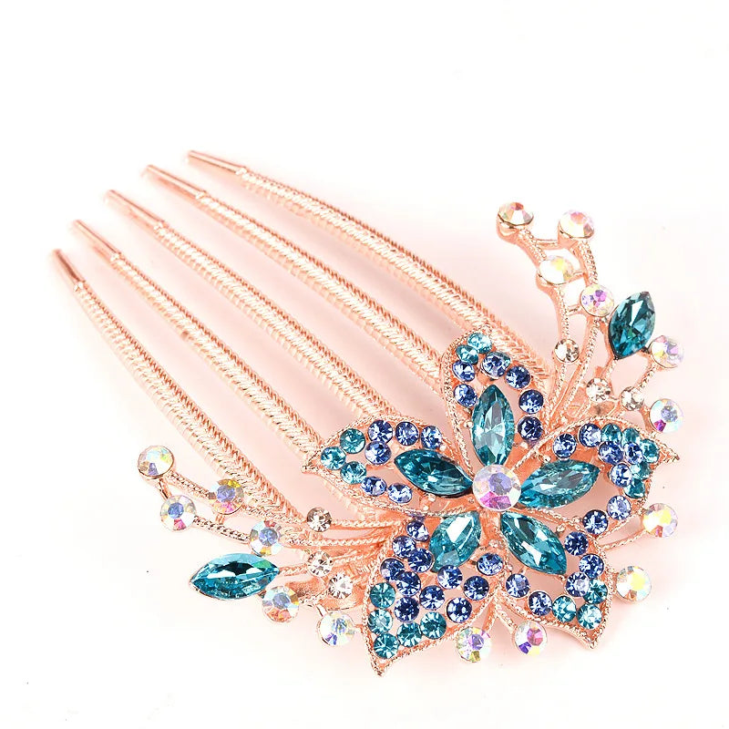 Shop women's bridal rhinestone hair combs, clips, pins, and tiaras for weddings.