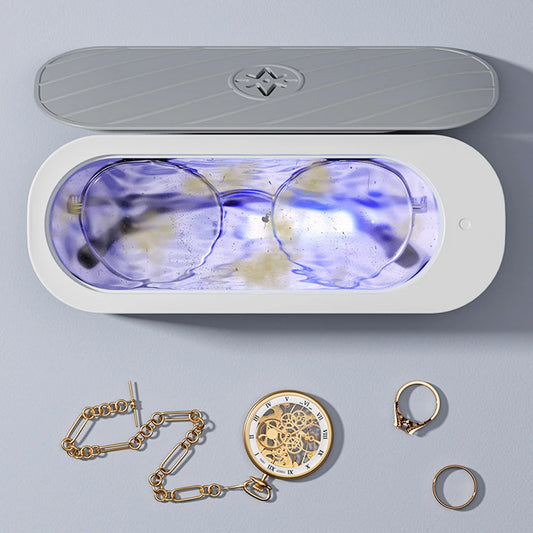 USB Rechargeable Ultrasonic Cleaner – High-Frequency Jewelry & Glasses Cleaner