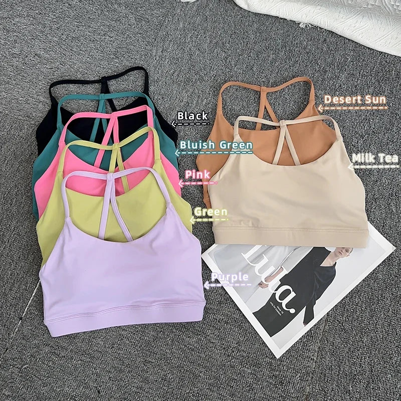 Women’s Sports Bra Top – Shockproof, Quick-Dry Gym Crop for Yoga, Running & Fitness