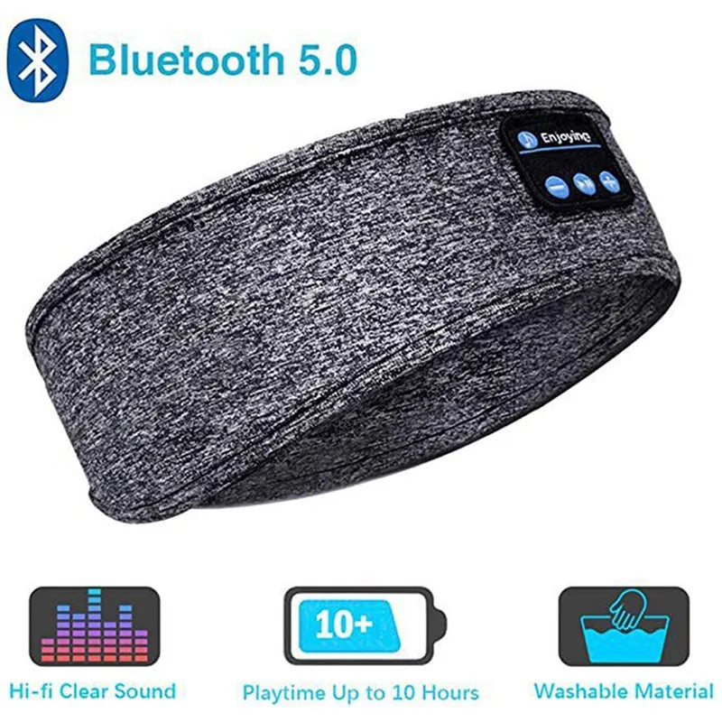 Bluetooth Headband – Wireless Earphones & Music Eye Mask for Sports and Sleep.