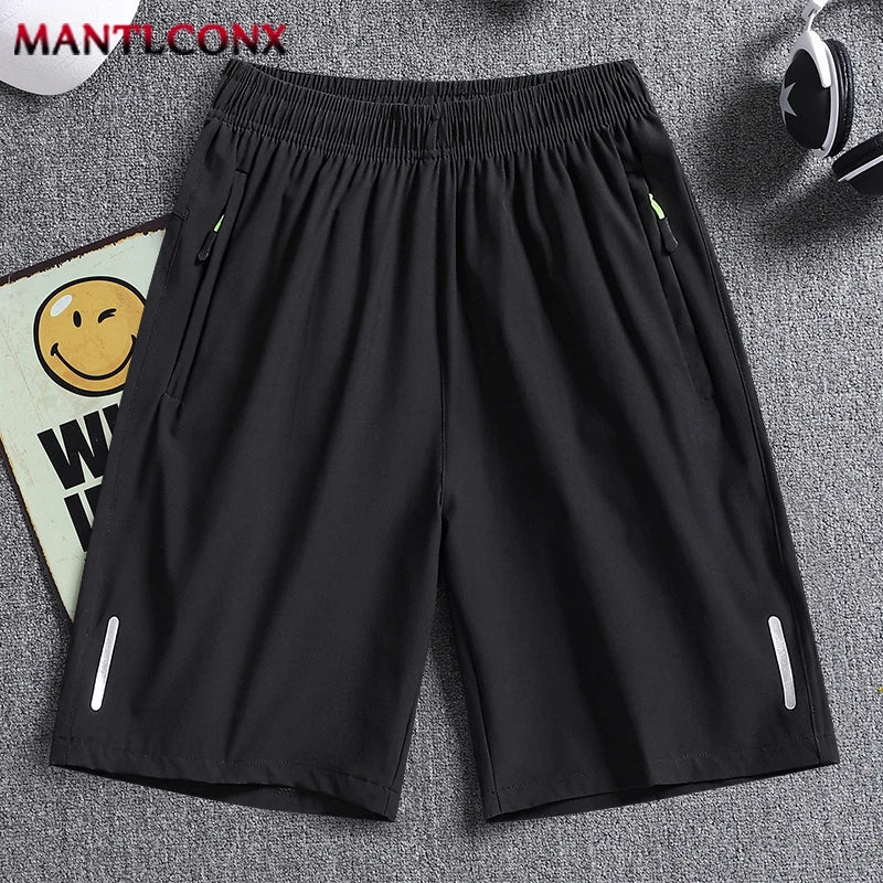 Men’s Summer Sports Shorts – Casual Running, Gym & Training Bottoms (Black/Gray)
