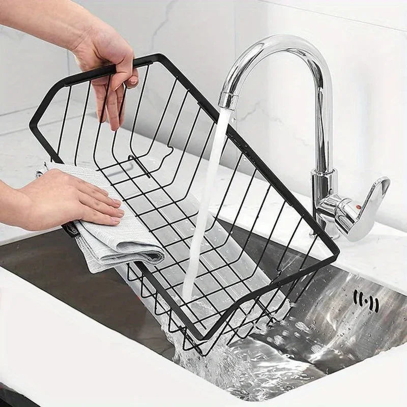 Stainless Steel Kitchen Storage Basket – Wall-Mounted Organizer for Fruits, Vegetables, Spices & Dishes