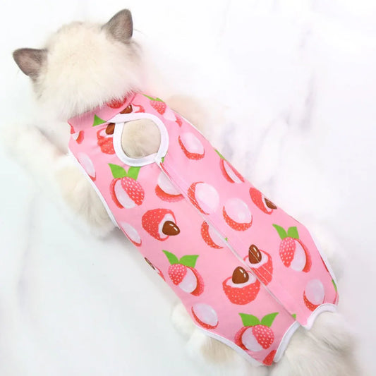 Cat & Dog Recovery Suit – Breathable, Anti-Licking, Anti-Scratch Sterilization Vest