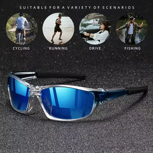 2 Pairs Men’s Sports Sunglasses for Cycling & Driving