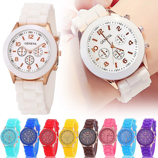 Women’s 2025 Luxury Silicone Strap Quartz Watch