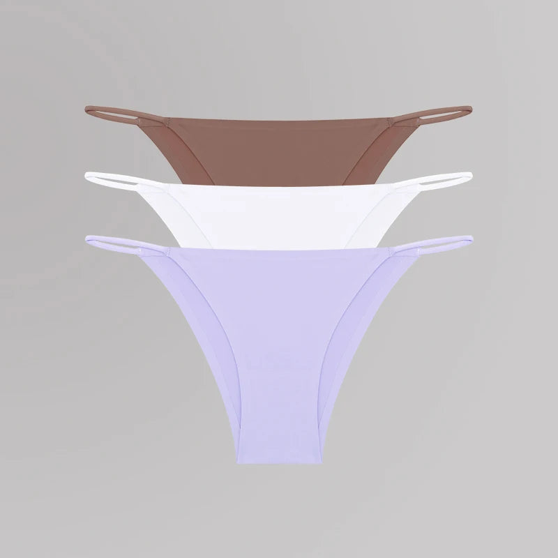 Women's Seamless T-Back Panties – Breathable, Low-Waist, Sexy & Comfy Lingerie