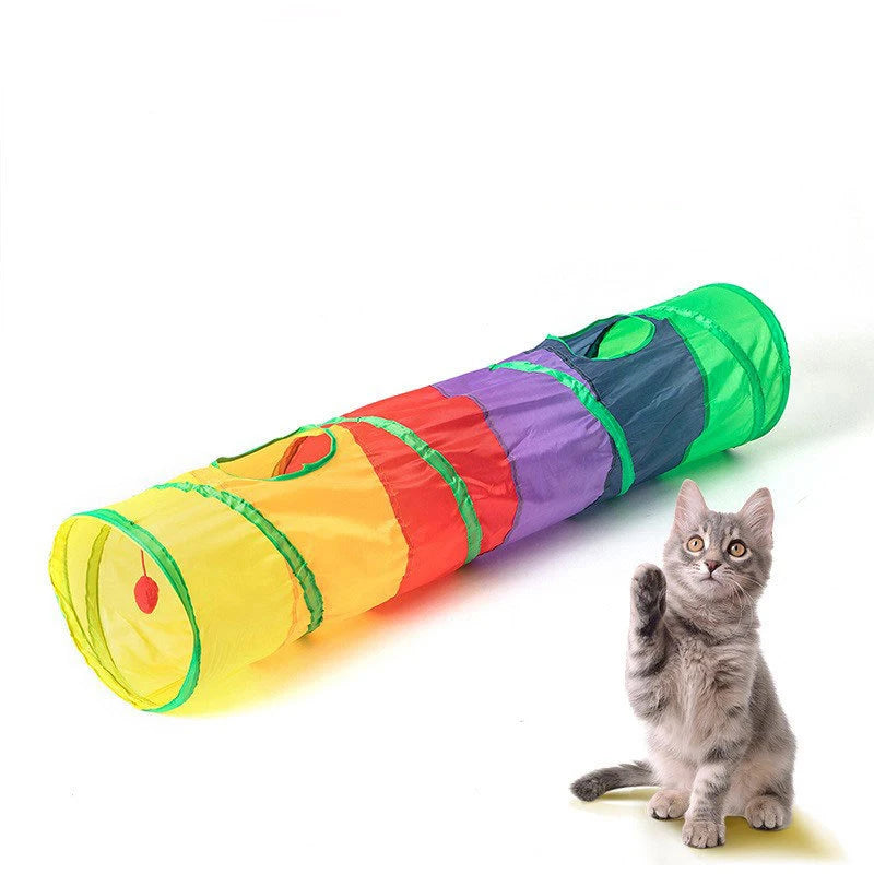 Collapsible Cat Tunnel – Pet Play Tube for Indoor & Outdoor Fun