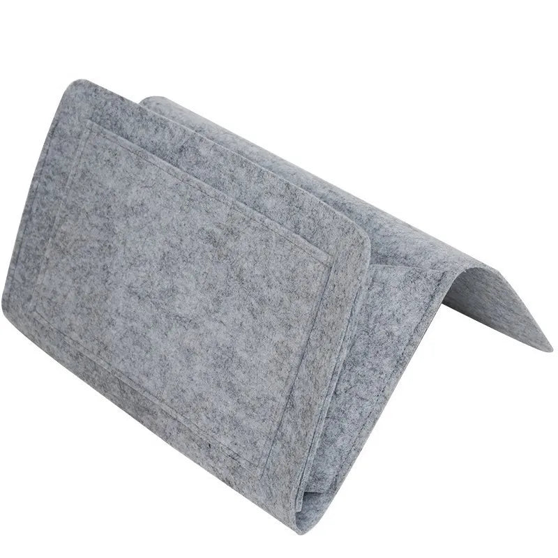 Felt Hanging Storage Bag – Bed/Sofa Organizer for CDs, Magazines, Stationery & More