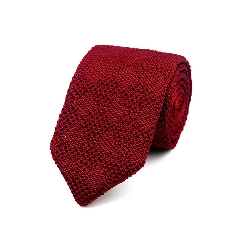 Fashion Knitted Ties for Men & Women – Casual Solid/Striped Narrow Necktie for Business, Wedding, and Daily Wear
