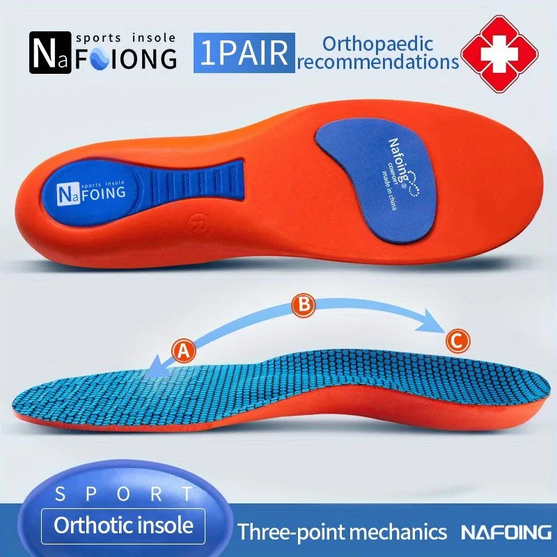 1 Pair Breathable Deodorant Sports Insoles – Shock-Absorbing & Running Support