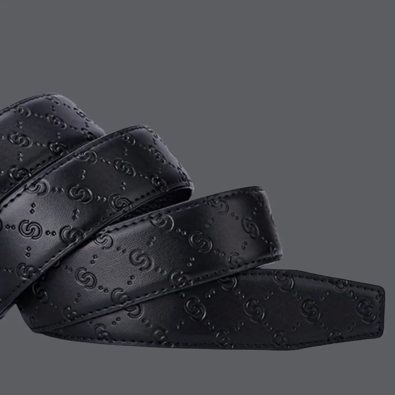 New High-Quality Men’s Belt – Toothless Automatic Buckle for Jeans & Business Wear