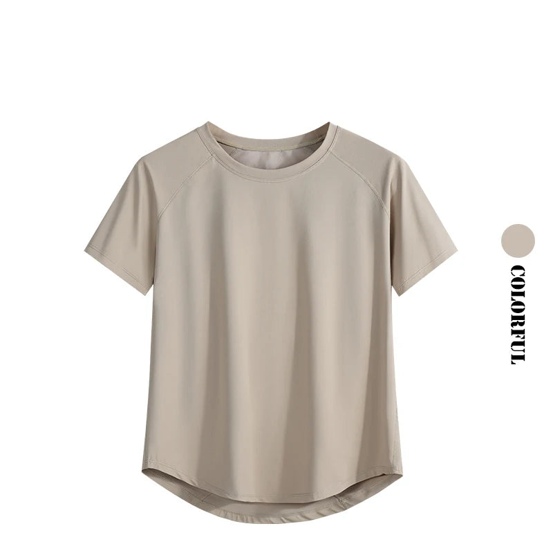 DRUR Women's Yoga Top — Quick-Dry Short Sleeve Gym Workout Shirt