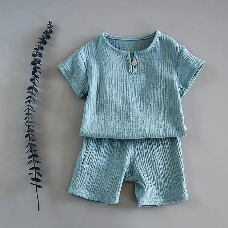 2PCS Baby Girl Clothes Set Summer Kids Outfits Cotton Pajama Suit Toddler Infant Boys Girls Clothing