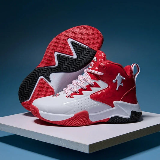Kids’ Basketball Shoes – Breathable, Non-Slip, Lace-Up Sneakers for Indoor & Outdoor Sports
