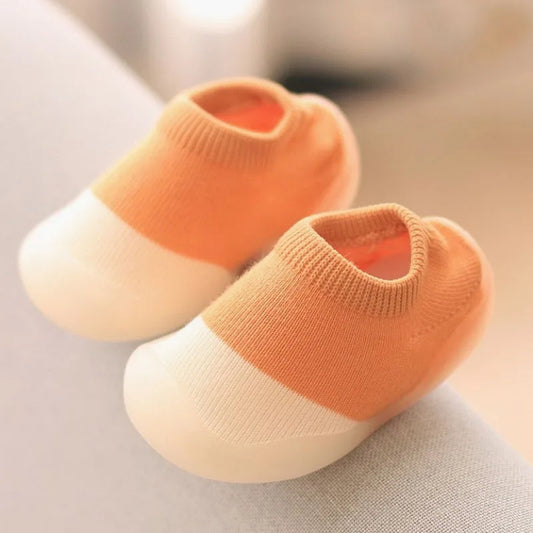 Baby First Walkers — Soft Non-Slip Knit Booties for Toddlers & Infants
