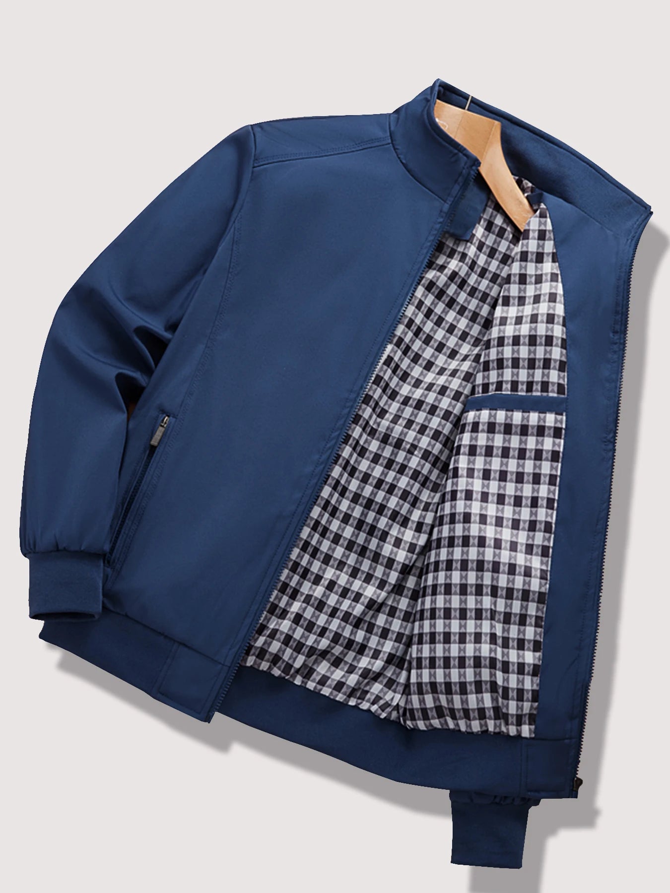 Men's 2024 Spring/Autumn Casual Solid Jacket – Stylish & Easy to Match