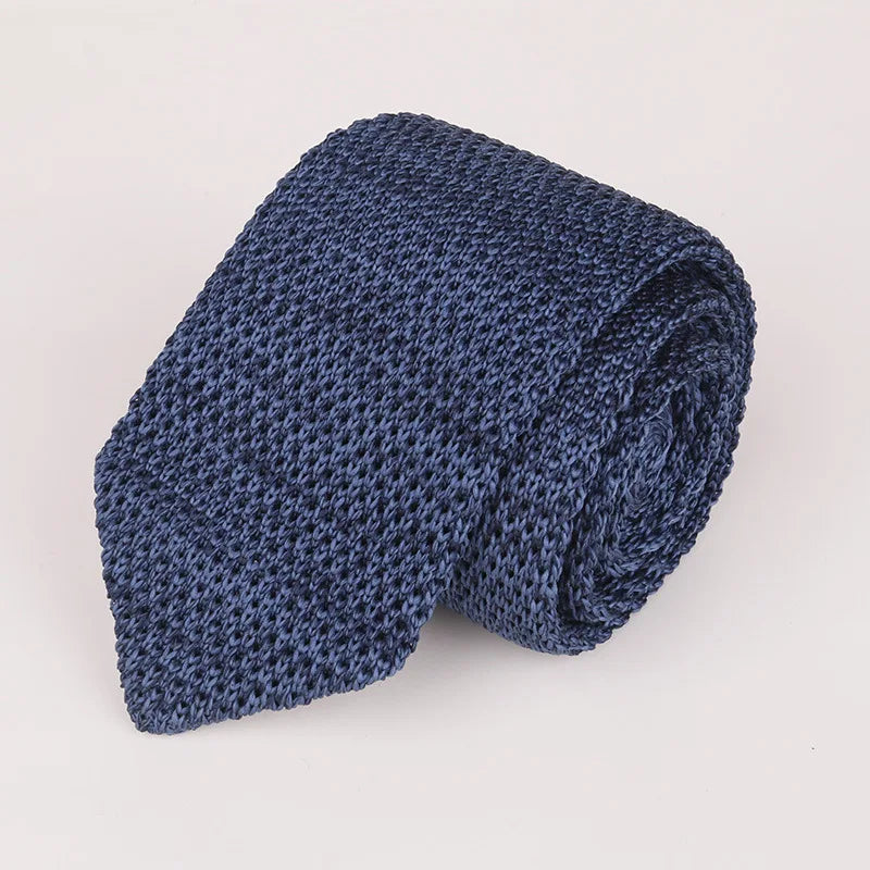 Fashion Knitted Ties for Men & Women – Casual Solid/Striped Narrow Necktie for Business, Wedding, and Daily Wear
