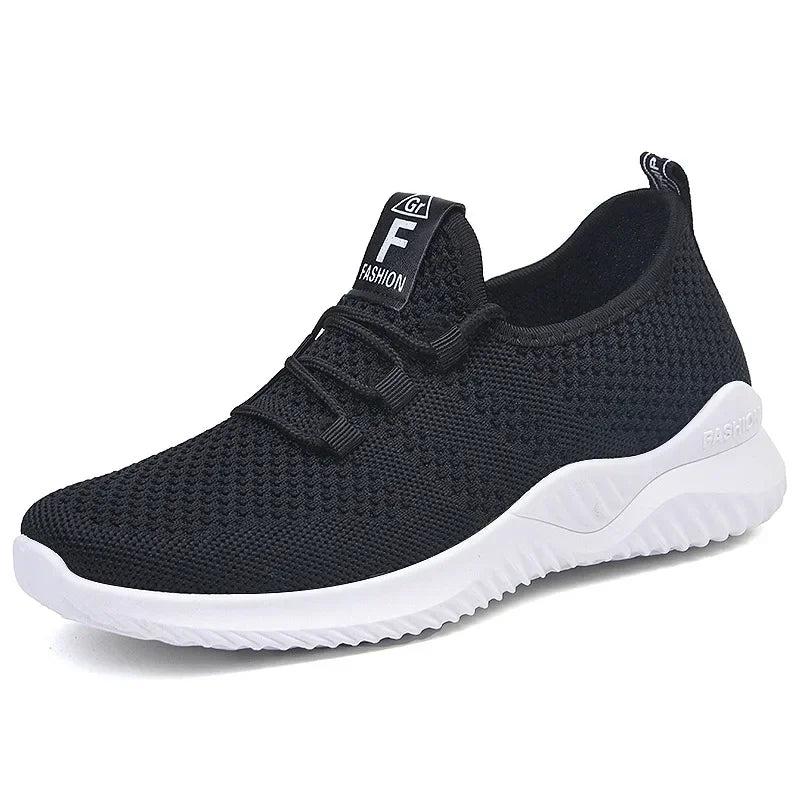 2025 Women’s Casual Sneakers – Breathable Summer Platform Lace-Up Shoes, Comfortable & Fashionable