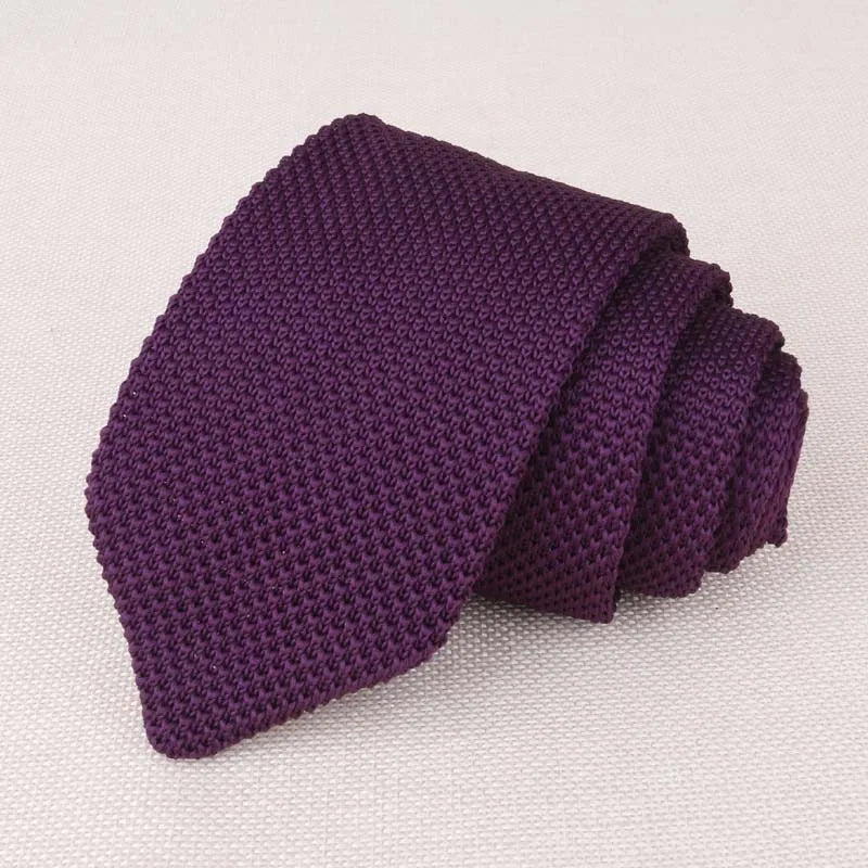 Fashion Knitted Ties for Men & Women – Casual Solid/Striped Narrow Necktie for Business, Wedding, and Daily Wear