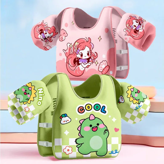 Baby Swim Vest — Non-Inflatable Float with Arm Sleeves for Boys & Girls