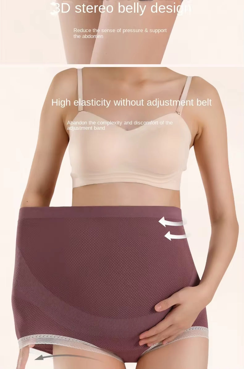 High Waist Maternity Panties – Adjustable Belly Support Briefs