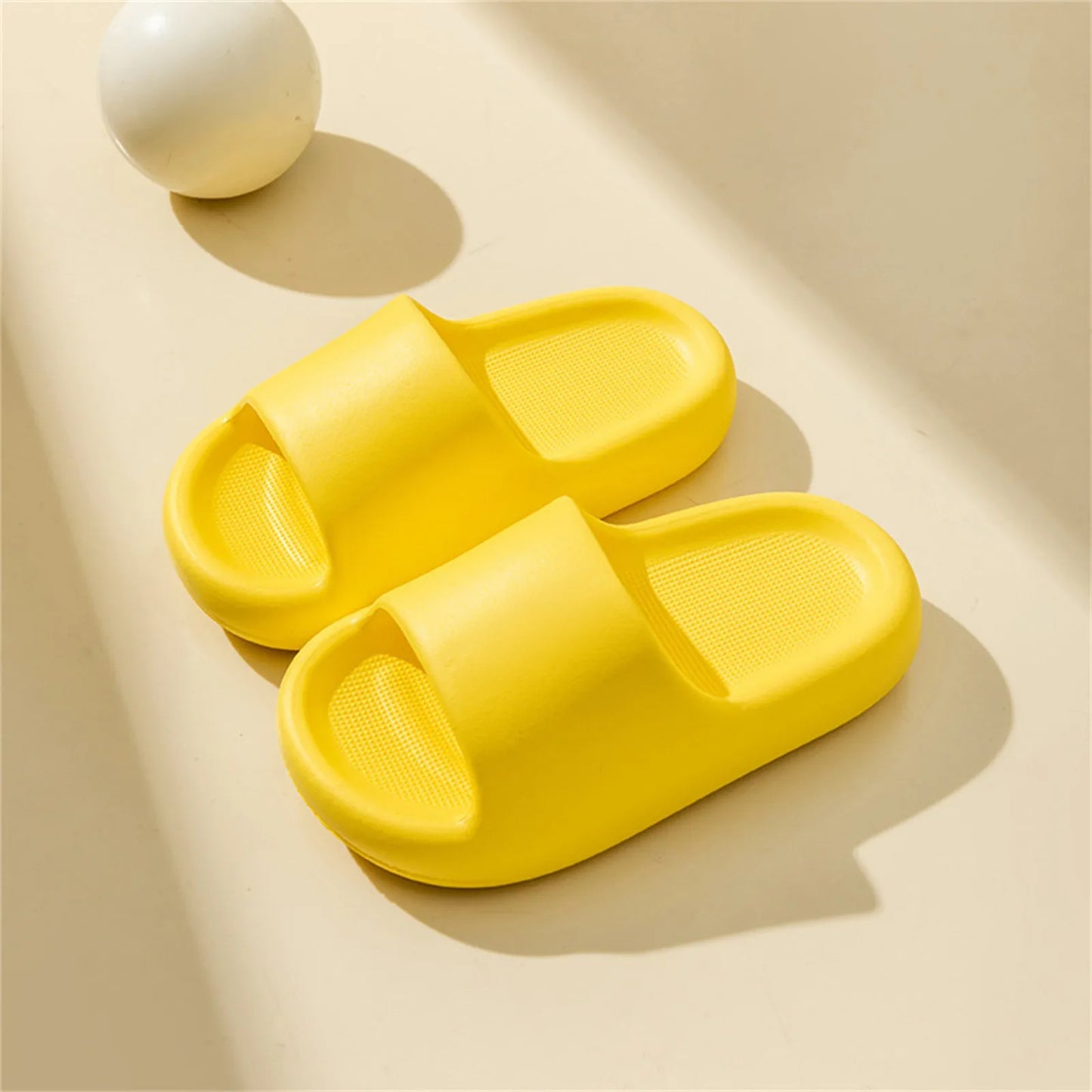 Children’s Summer Bathroom Slippers – Solid Color, Soft Anti-Slip Home Shoes for Boys & Girls (Ages 7–12)